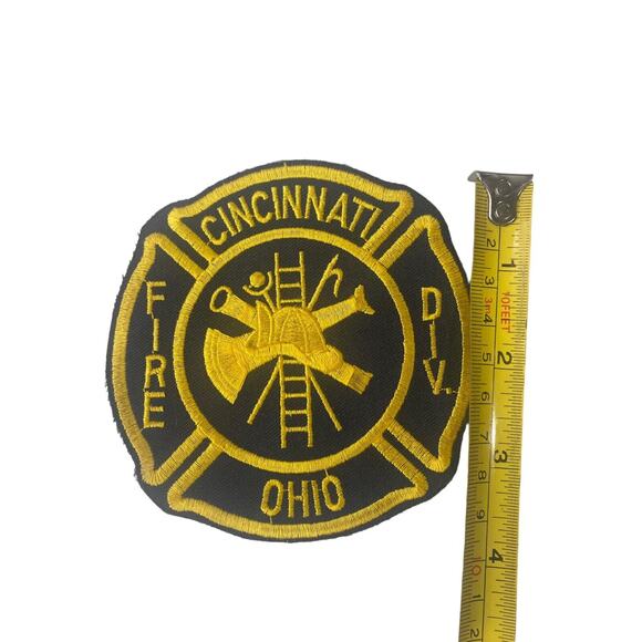 Cincinnati OHIO Fire Division FIRE Department Embroidered Patch Vintage NOS - Picture 8 of 8